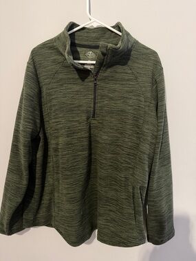 Women's Olive Green Quarter-Zip Sweater - Unknown Brand
